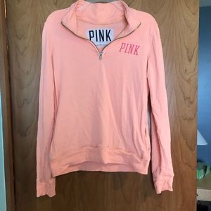 Orange PINK quarter zip!
